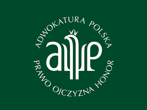 Strona internetowa adwokata -logotyp Adwokatury Polskiej.